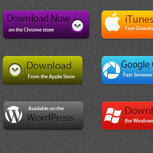 300x300 Free Vector Button Download