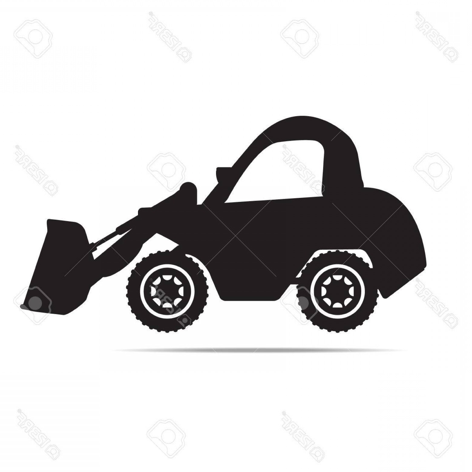 1560x1560 Photostock Vector Construction Truck Icon Or Logo Wheel Dozer