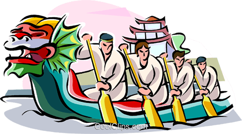 480x266 Dragon Boat Festival Royalty Free Vector Clip Art Illustration