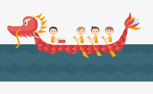 650x400 Dragon Boat Race, Vector Material, Knock Drum Shouting, Dragon