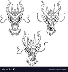 236x251 Dragon Head Stock Image
