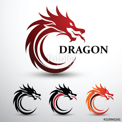 500x500 Dragon Head Vector Stock Image And Royalty Free Vector Files On