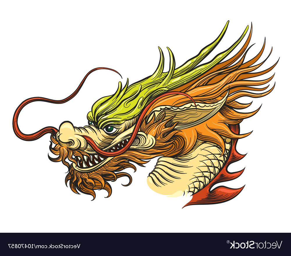 1000x880 Hd Chinese Dragon Head Vector File Free