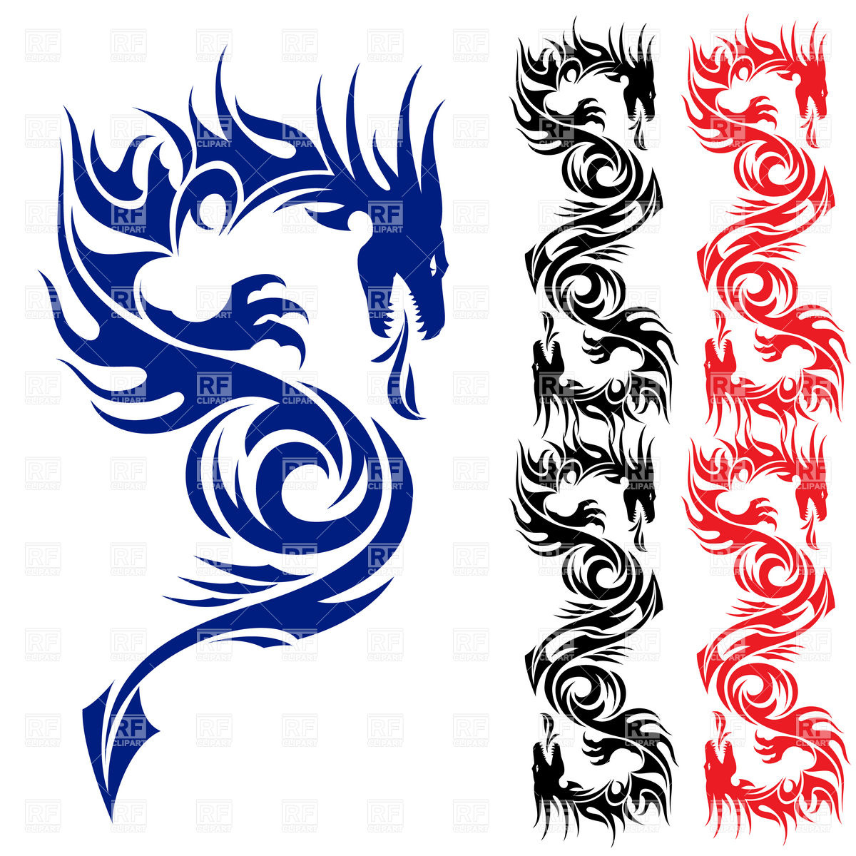 Dragon Tattoo Vector