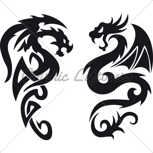 500x500 Dragon Tattoo Gl Stock Images