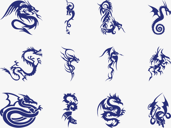 650x487 Vector Dragon Tattoo, Dragon Vector, Tattoo Vector, Vector Png And