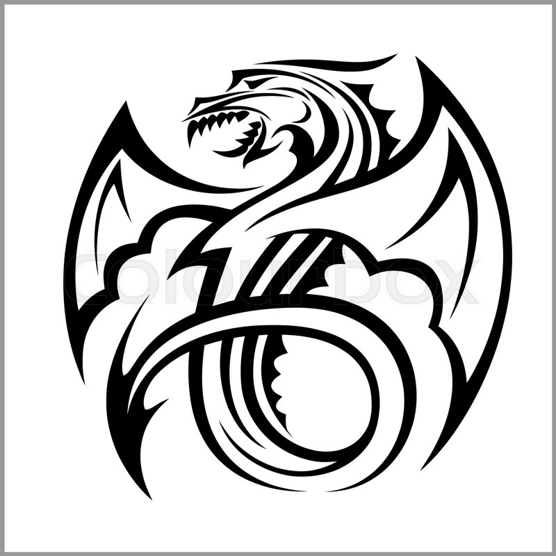 800x800 Dragon Logo,dragon,vector Logo Template Isolated On White Stock