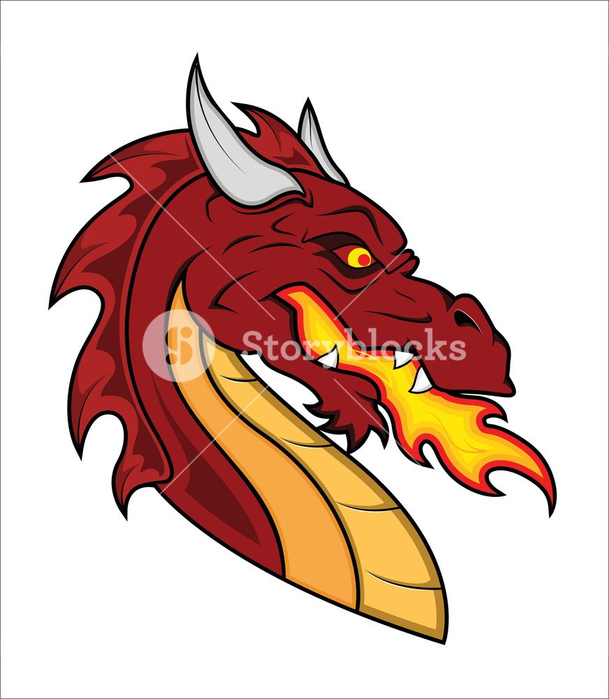 872x1000 Dragon Vector Mascot Royalty Free Stock Image