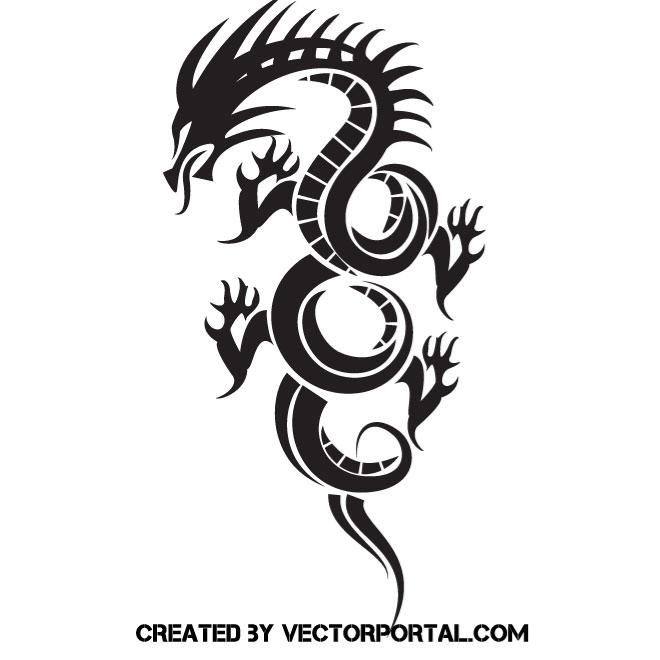 660x660 Dragon Vector Image
