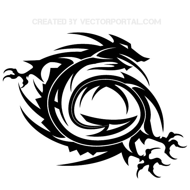 660x660 Free Japanese Dragon Vector Art 123freevectors
