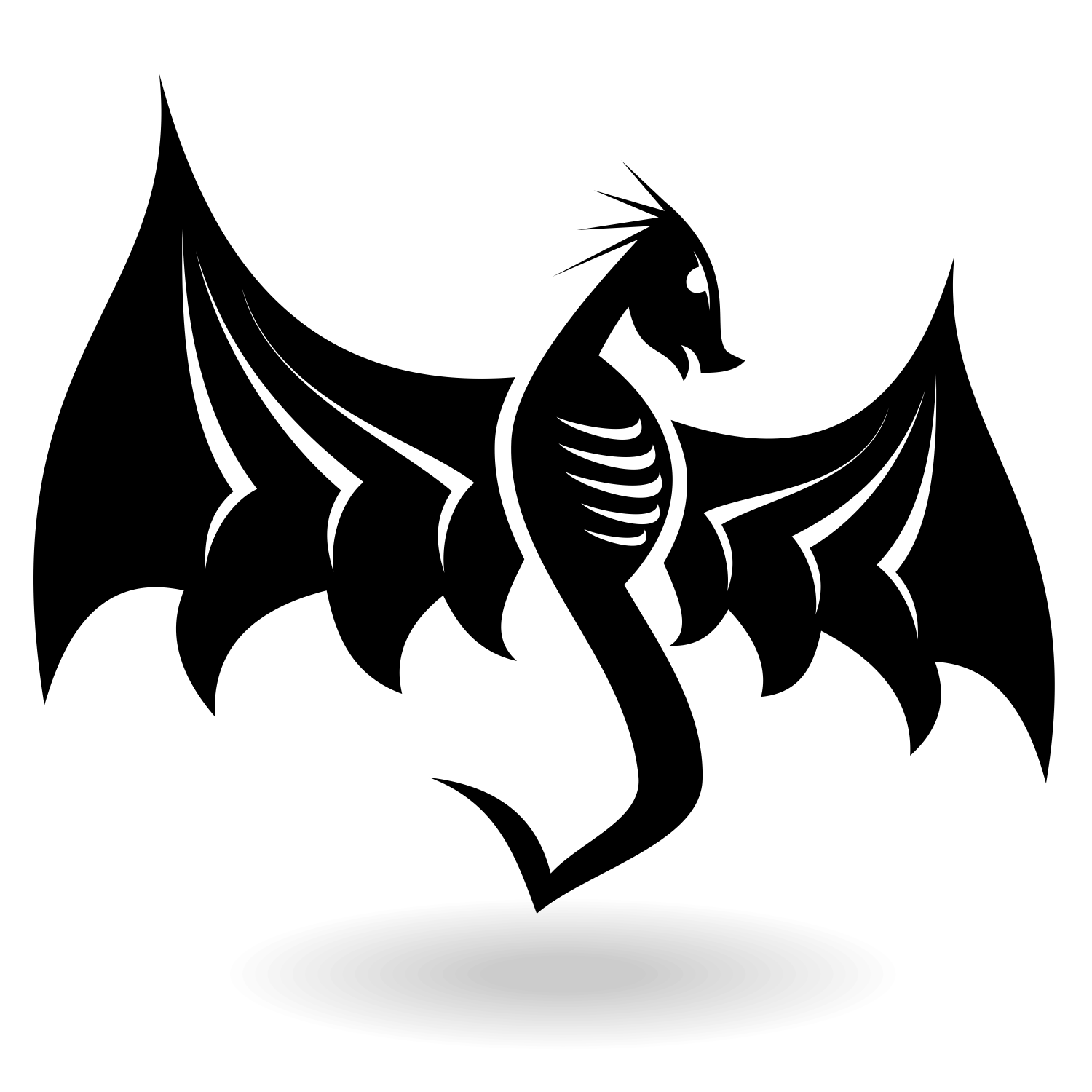 1500x1500 Vector For Free Use Dragon Vector