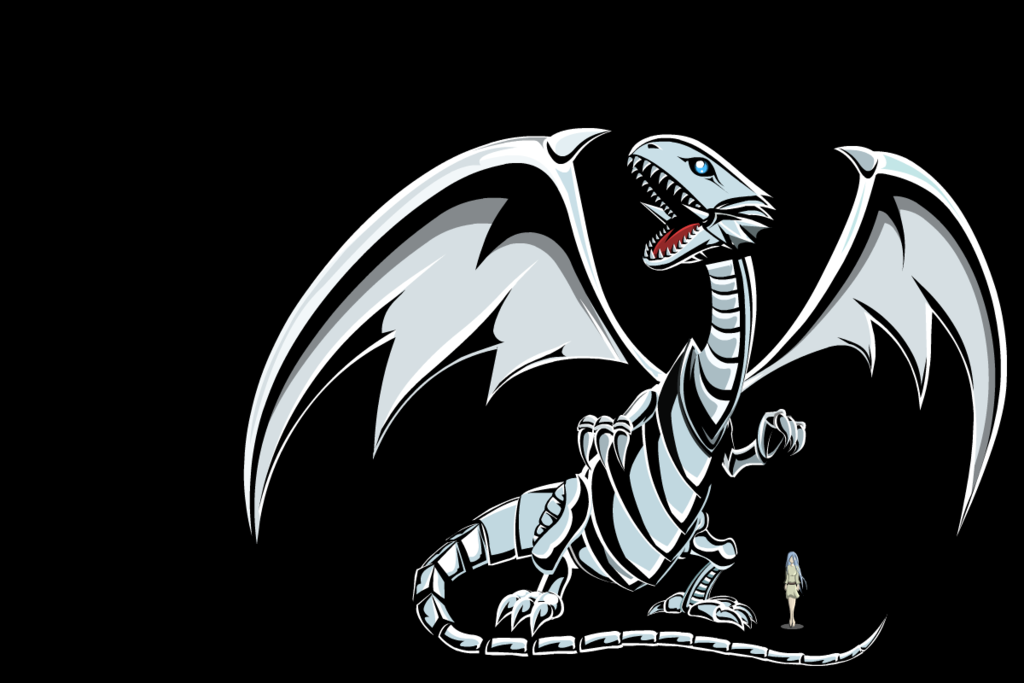 1024x683 Blue Eyes White Dragon Vector By Z Studios
