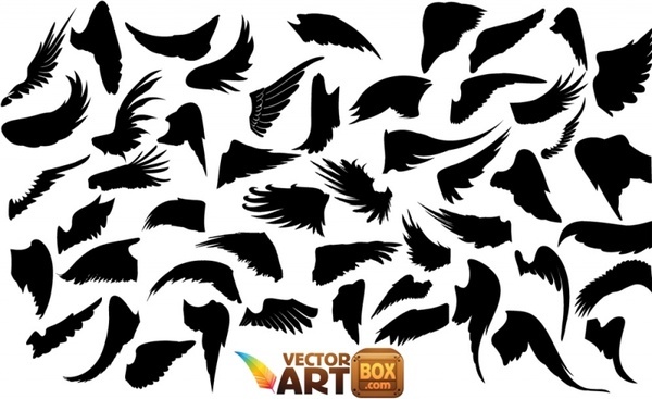 600x367 Dragon Wings Silhouette Free Vector Download (6,825 Free Vector