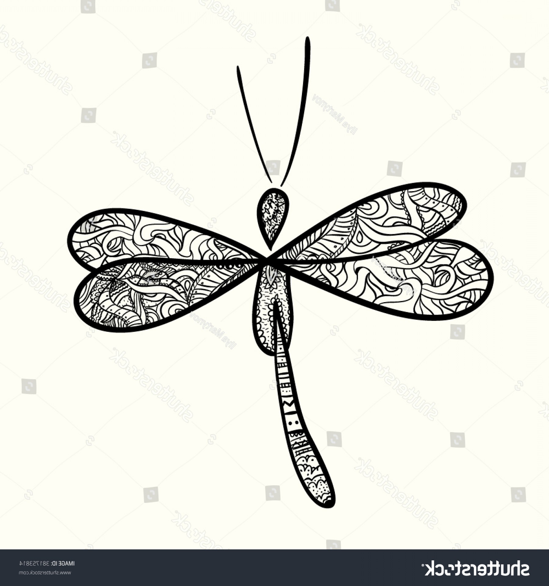 1800x1920 Dragonfly Vector Single Color Icon Isolated Shopatcloth