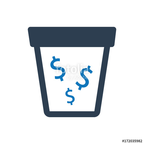 500x500 Money Drain Icon Stock Image And Royalty Free Vector Files On