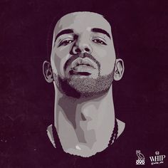 236x236 Drake Vector Portrait On Behance Vector Artwork