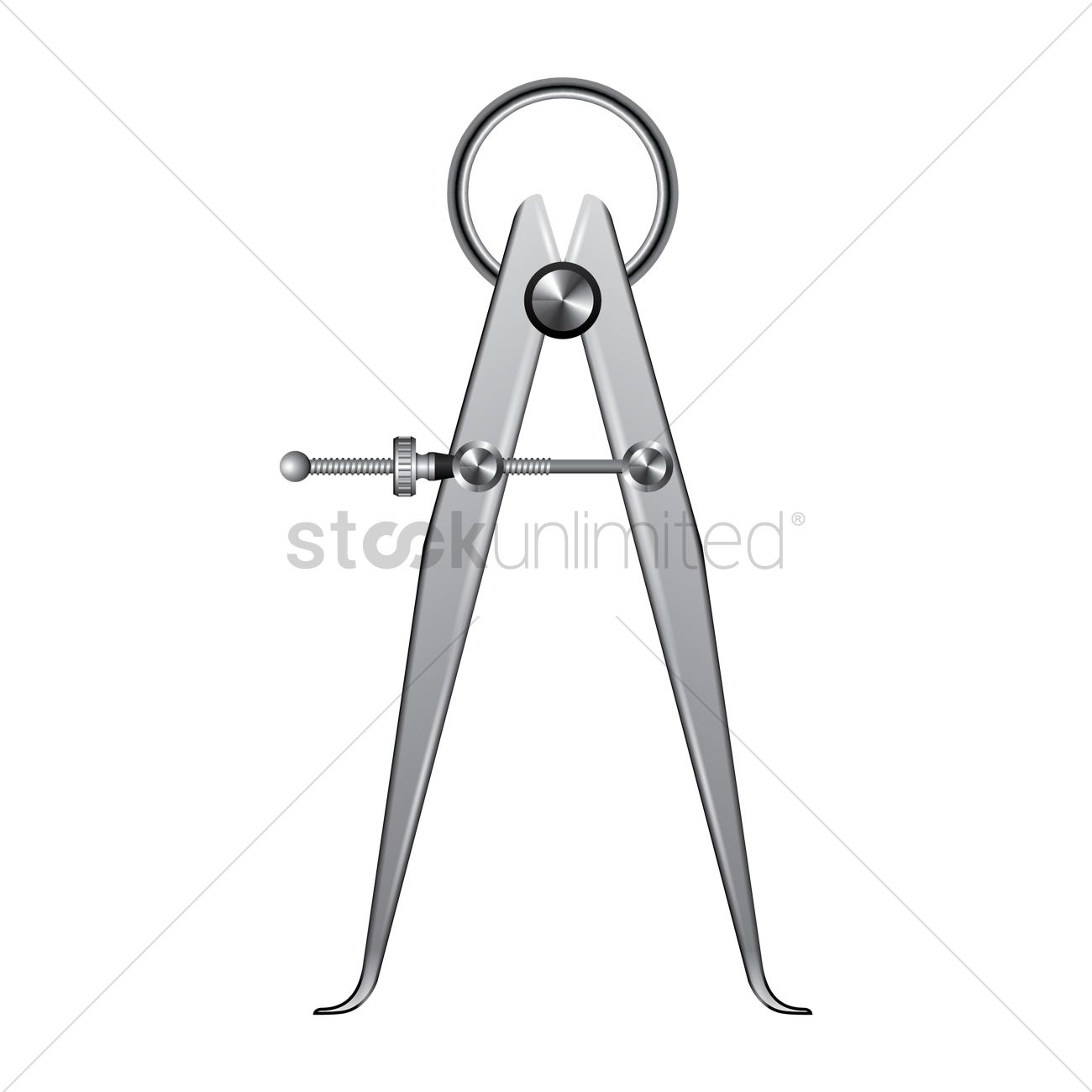 1300x1300 Drawing Compass Vector Image