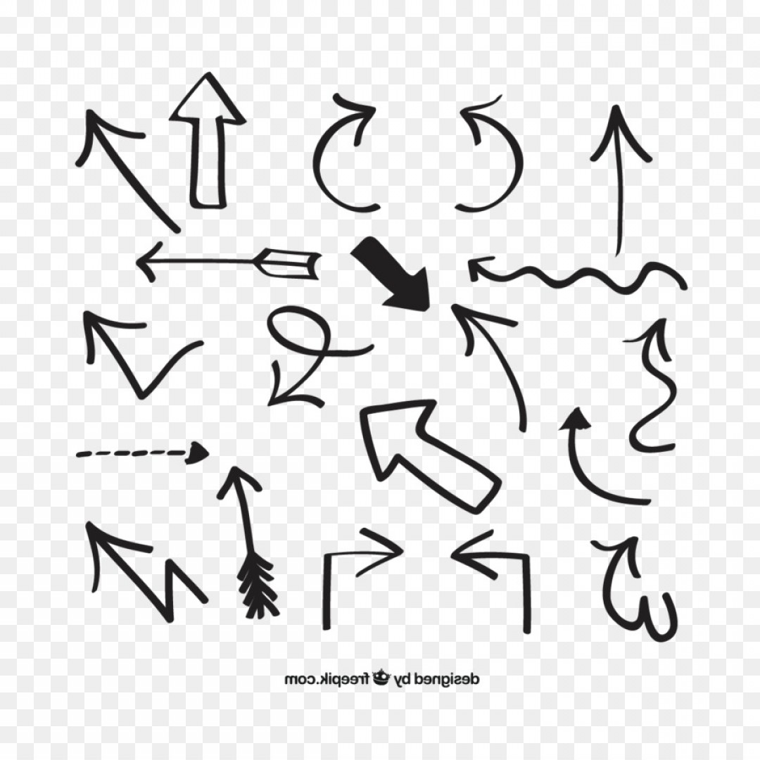 1080x1080 Png Arrow Euclidean Vector Vector Hand Drawn Arrows Arenawp