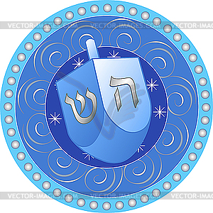 300x300 Hanukkah Design With Dreidel