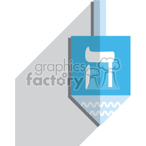 300x300 Royalty Free Dreidel Flat Vector Art Icon No Background 400589
