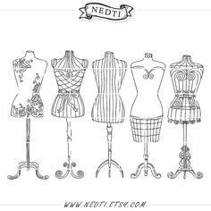 236x236 Fashion Clipart Vintage Mannequin