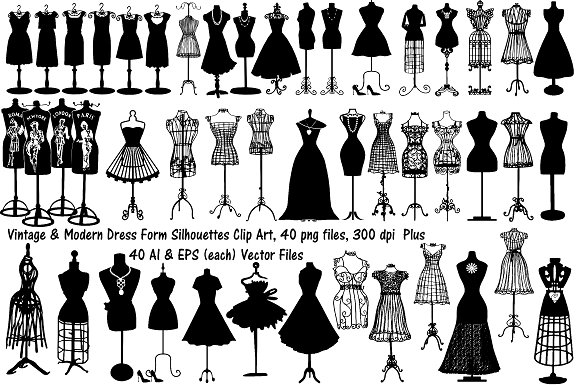 580x385 Wire Clipart Dress Form 7