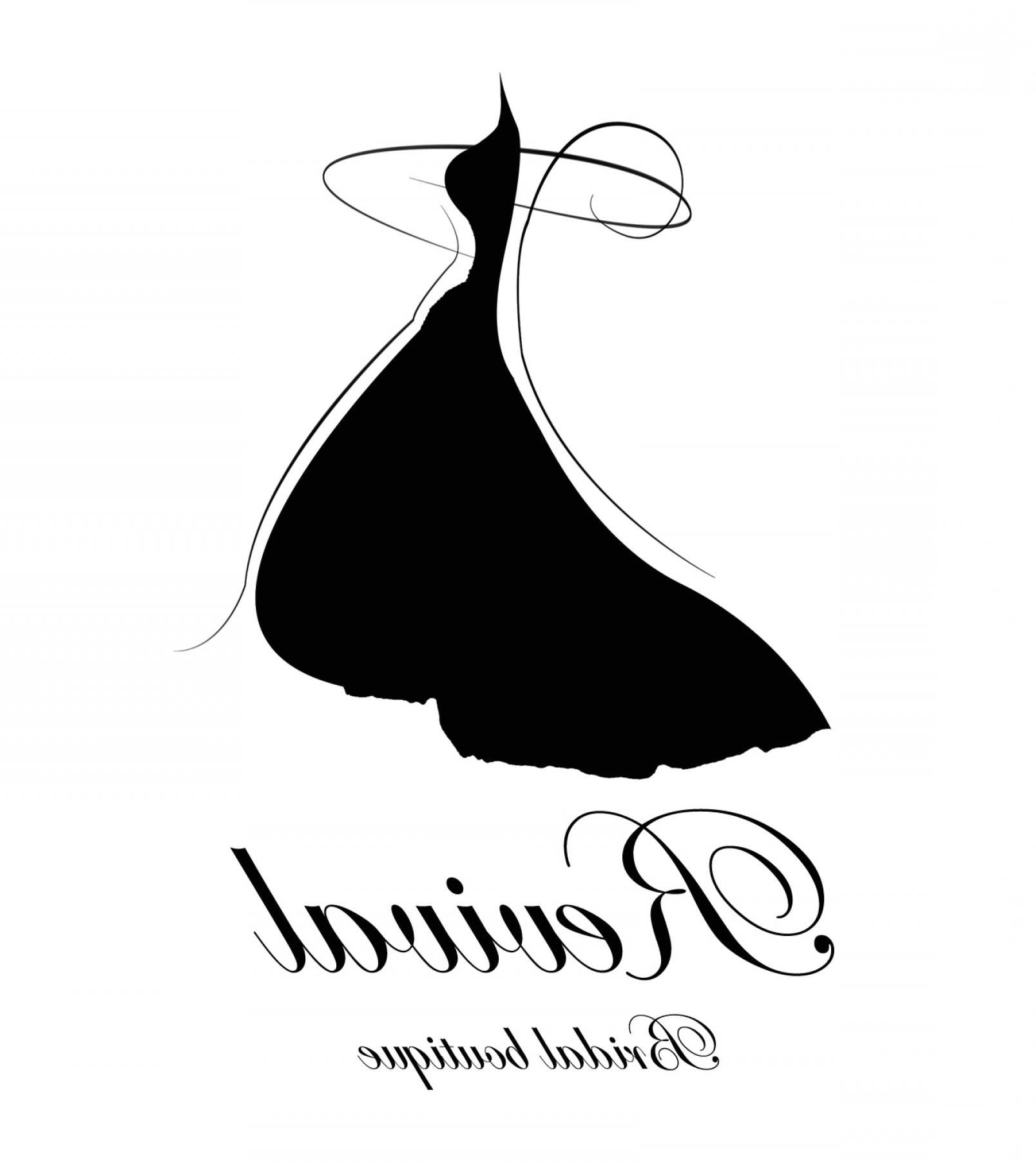 1608x1807 Wedding Dress Vector Unique Logo Design For Bridal Pany Brands Of