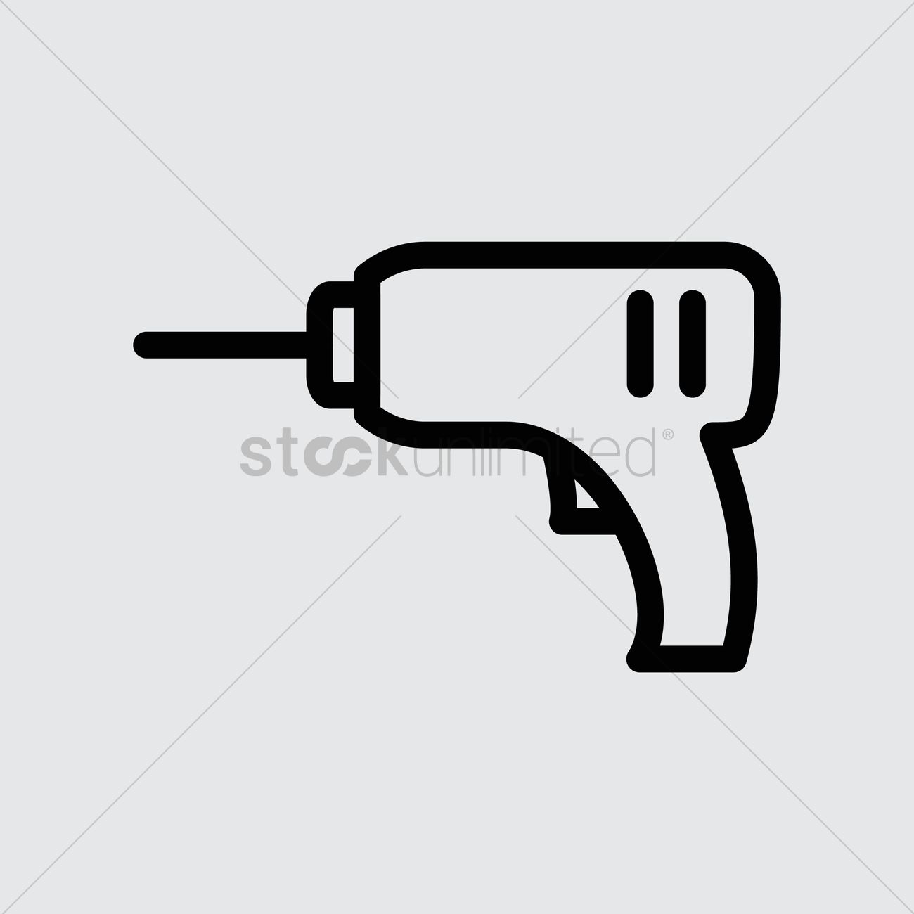 1300x1300 Electric Drill Vector Image