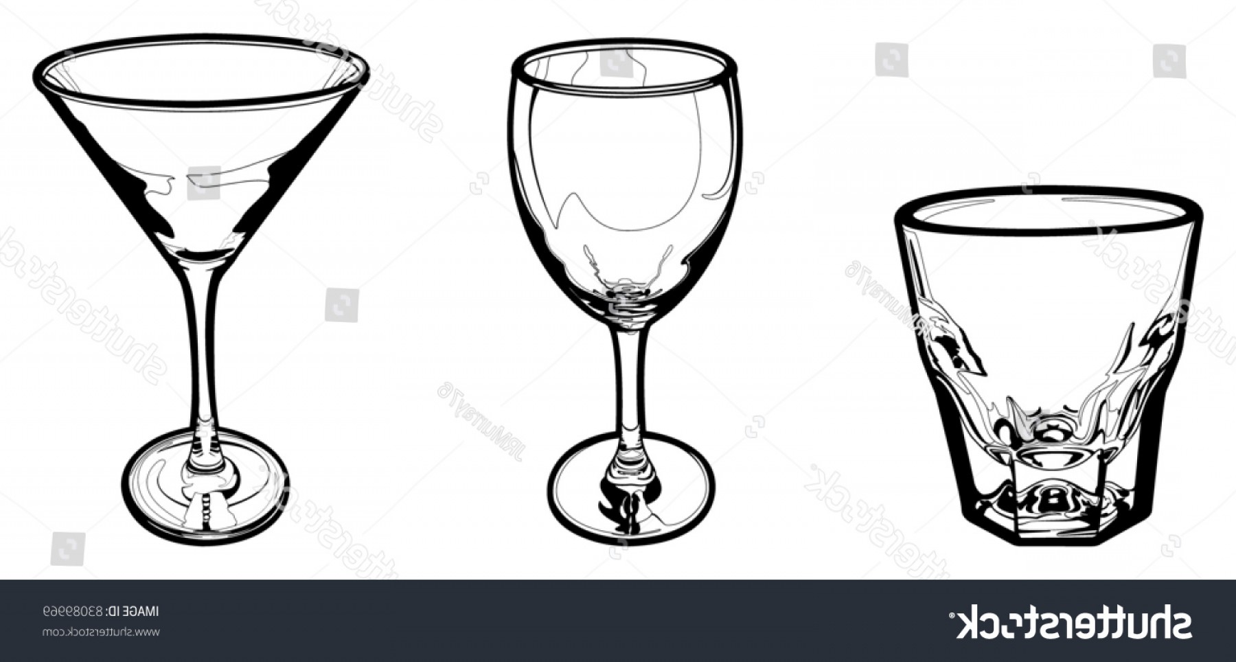 1800x964 Vector Set Drinking Glasses Shot Glass Arenawp