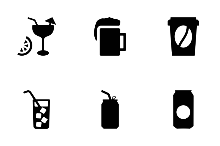 720x480 Drink Vector Icons Icon Pack