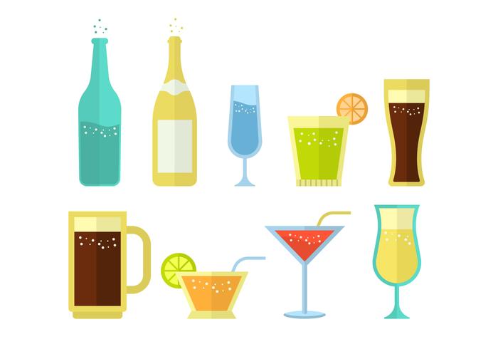700x490 Free Soda And Alcoholic Drink Vector Collection