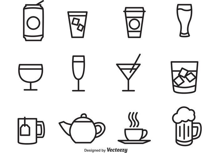 700x490 Drink Vectors Graphic Design Outlines, Icons And