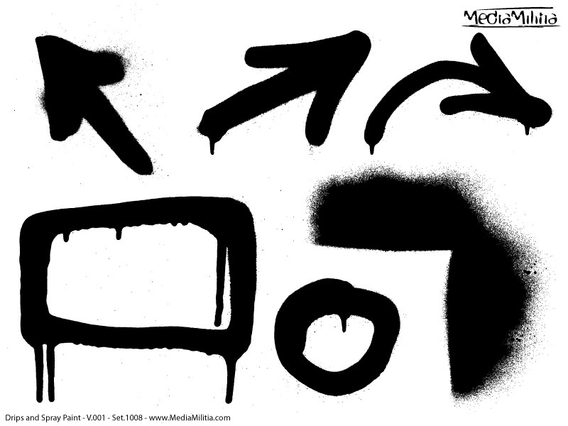 800x600 Drips And Spray Paint Pack 30 Free Vectors Media Militia