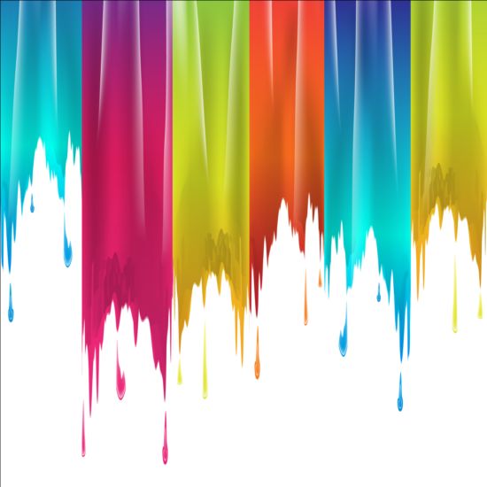 550x550 Colored Paints Drip Background Vector 04 Free Download