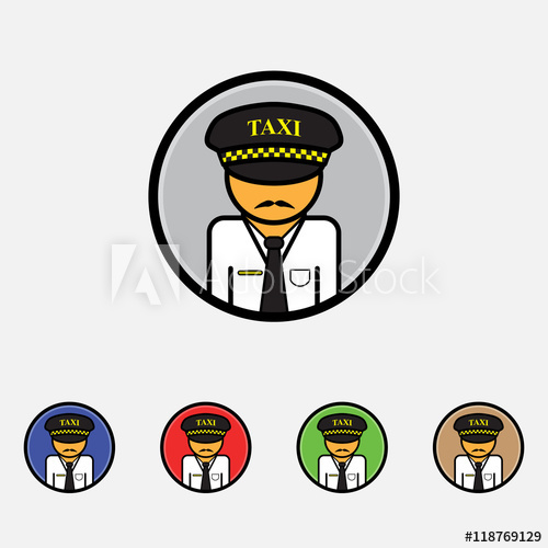 500x500 Driver Vector Icon. Flat Style For Web And Mobile