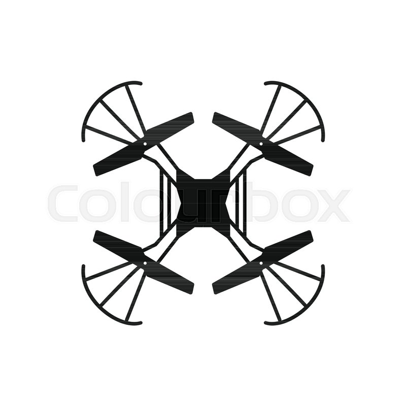 800x800 Drone Icon. Silhouette Illustration Of Drone Vector Icon For Web