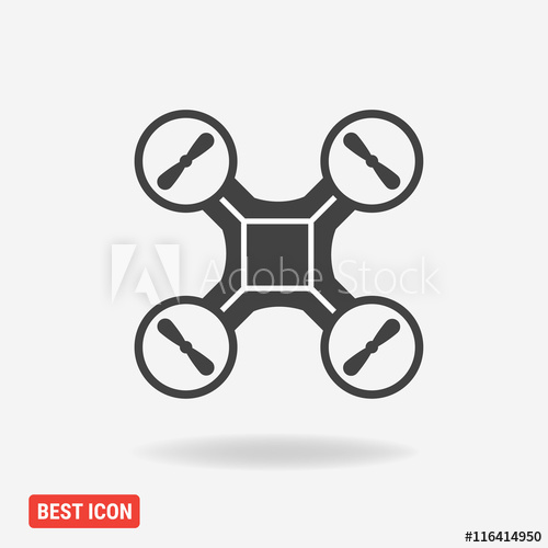 500x500 Drone Icon, Vector Icon Eps10.