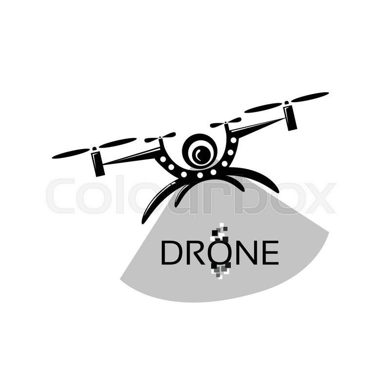 800x800 Drone Flying Air Quadrocopter Isolated Logo Icon Vector