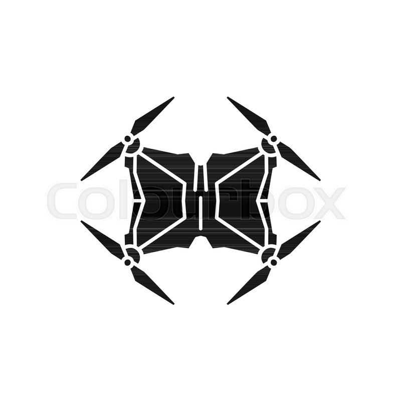 800x800 Drone Icon. Silhouette Illustration Of Drone Vector Icon For Web