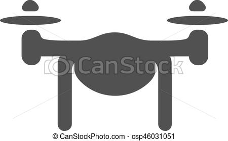 450x279 Drone Vector Icon. Photo And Video Drone Icon Vector Illustration.