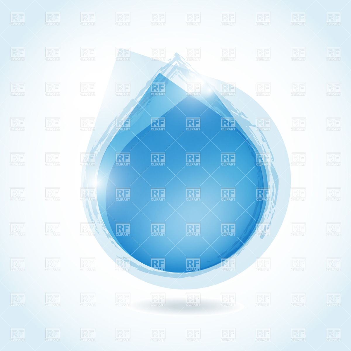 1200x1200 Blue Stylized Water Drop Vector Image Vector Artwork Of