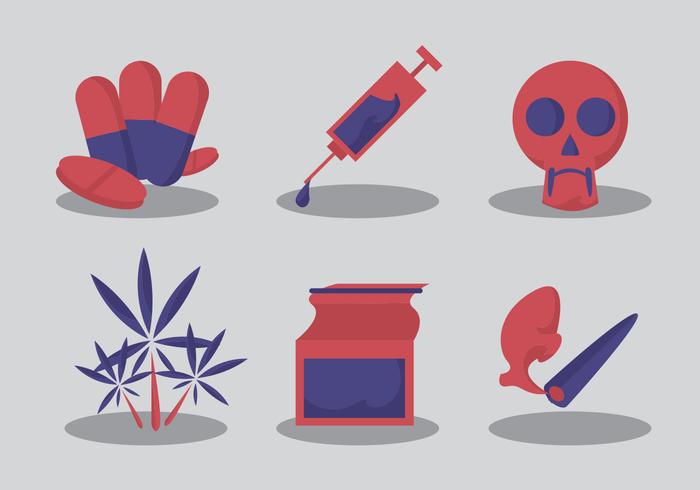 700x490 No Drugs Vector Set