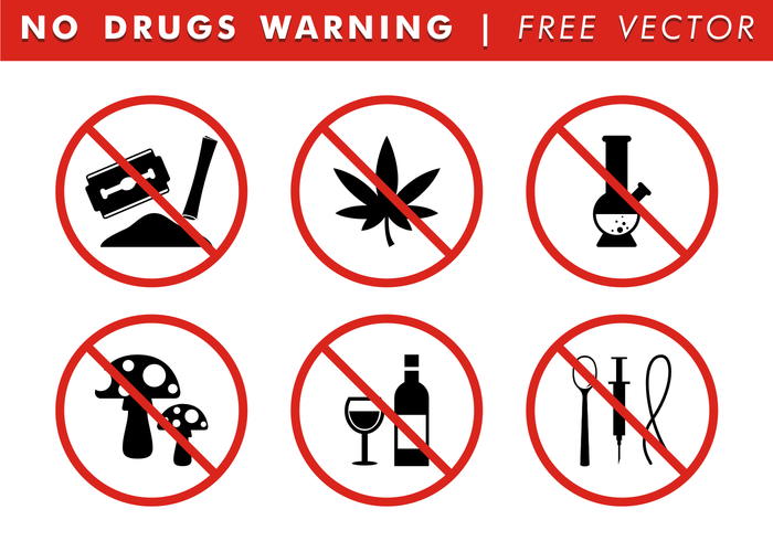 700x490 No Drugs Warning Free Vector