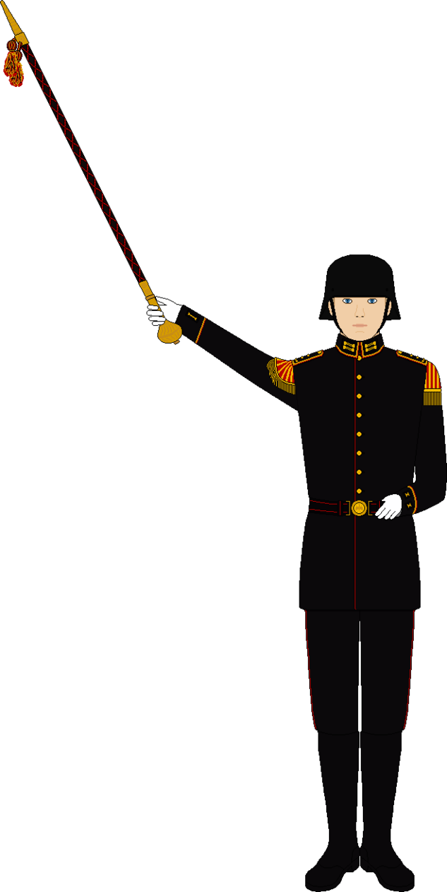 633x1262 National Guard Drum Major (Parade Uniform) By Daky Illustrations