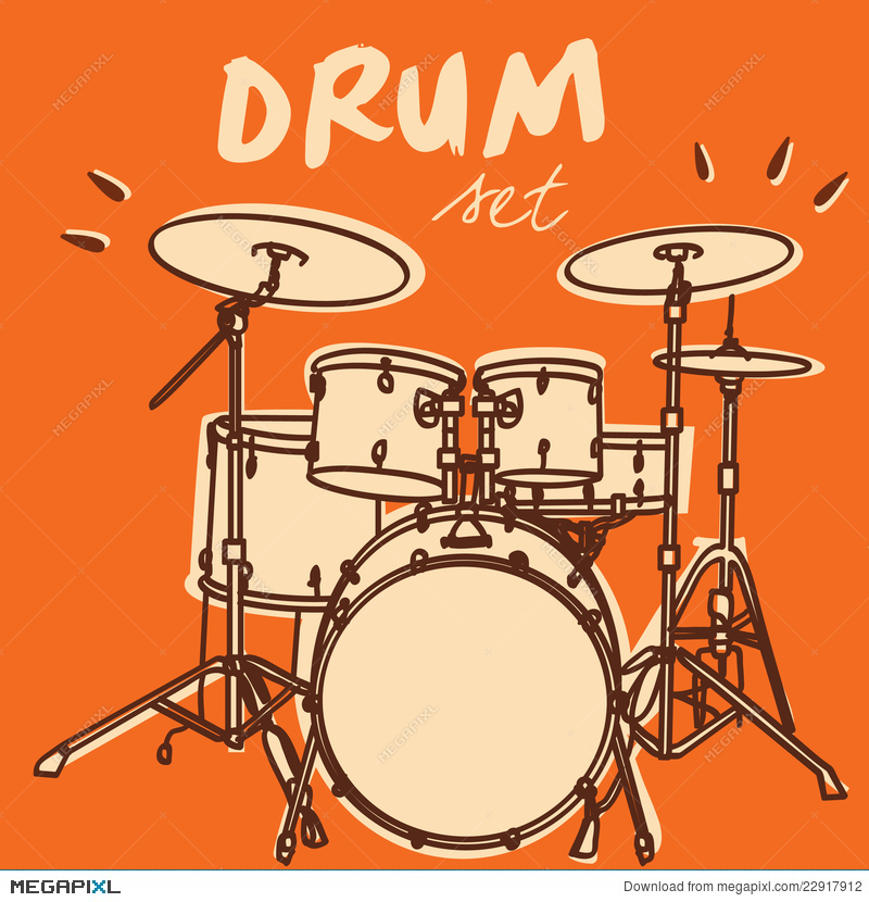 800x830 Drum Set Vector Illustration 22917912