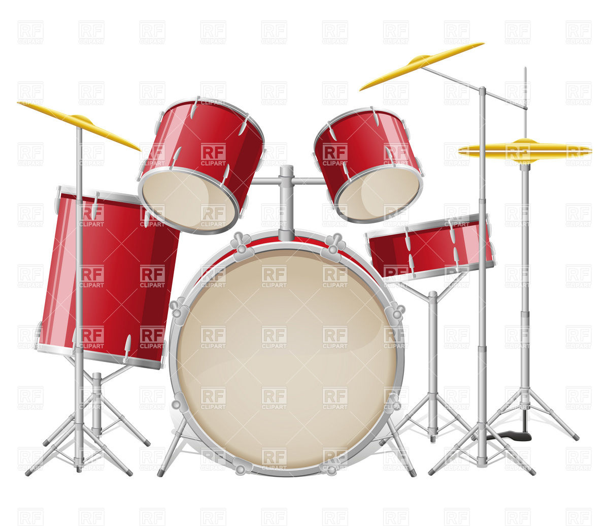 1200x1036 Drum Kit Vector Image Vector Artwork Of Objects Konturvid