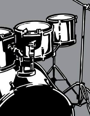 300x387 Drum And Guitar Vector Pack Vector Genius