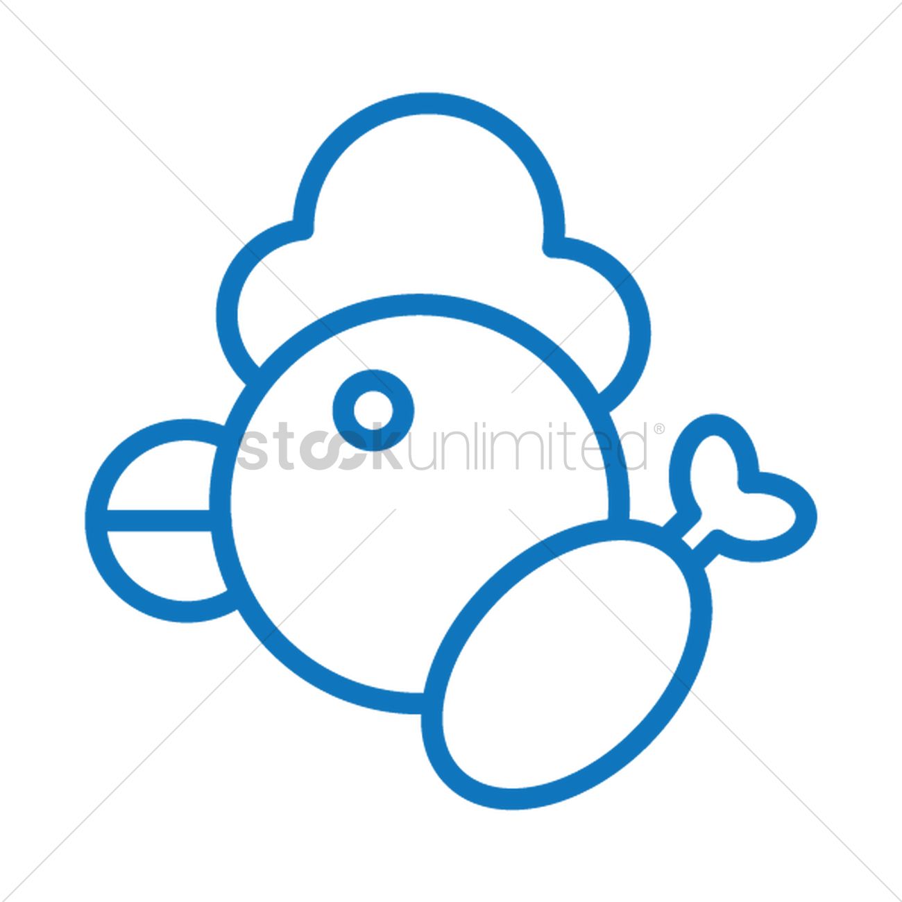 1300x1300 Chicken Drumstick Vector Image