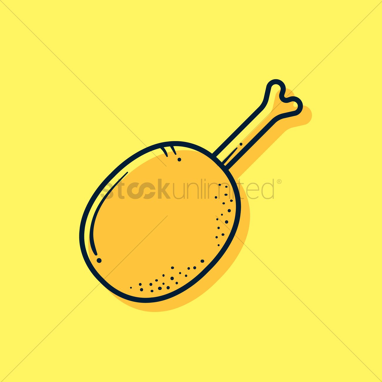 1300x1300 Chicken Drumstick Vector Image