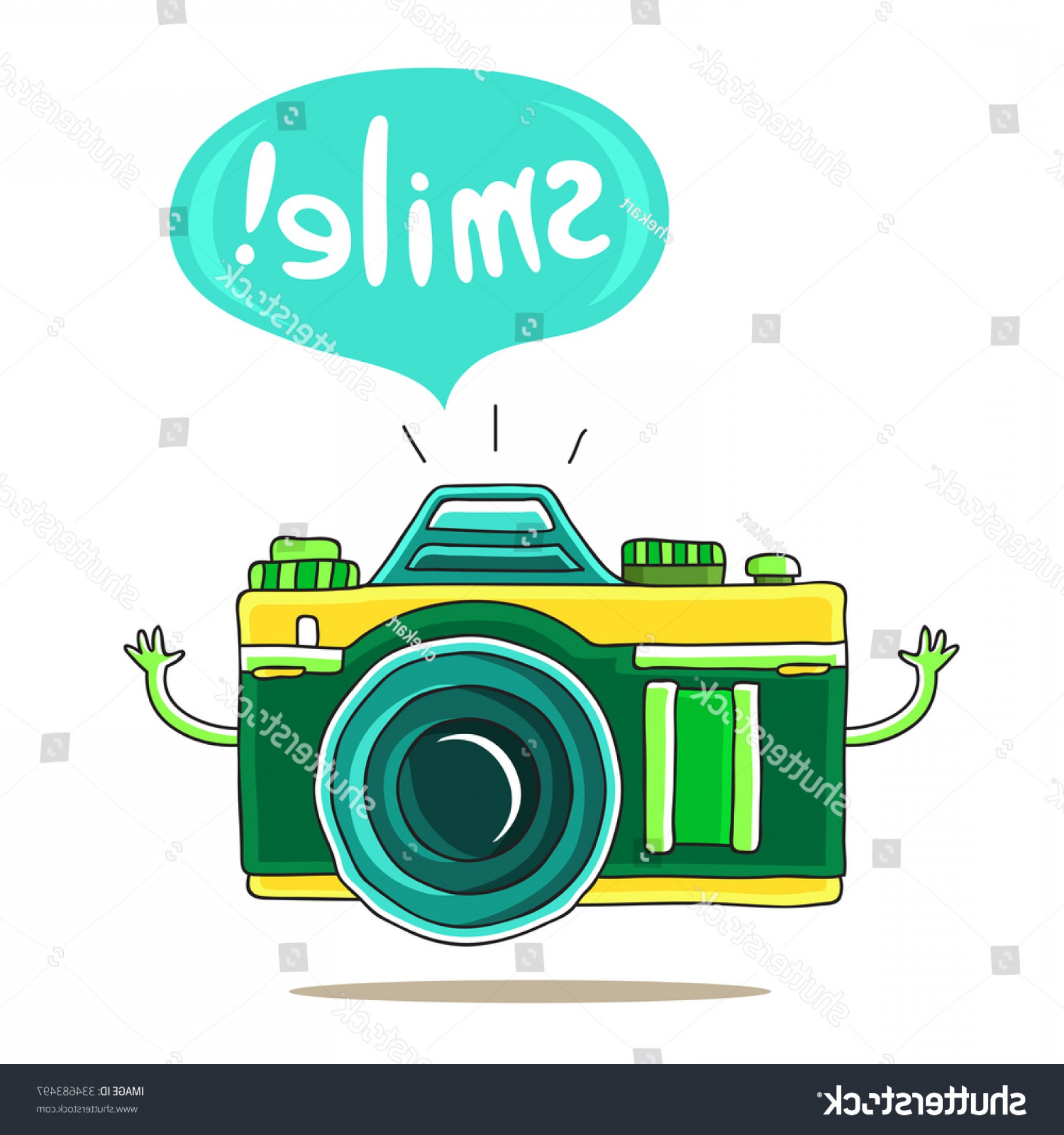 1800x1920 Cute Camera Inscription Bubble Smile Vector Orangiausa